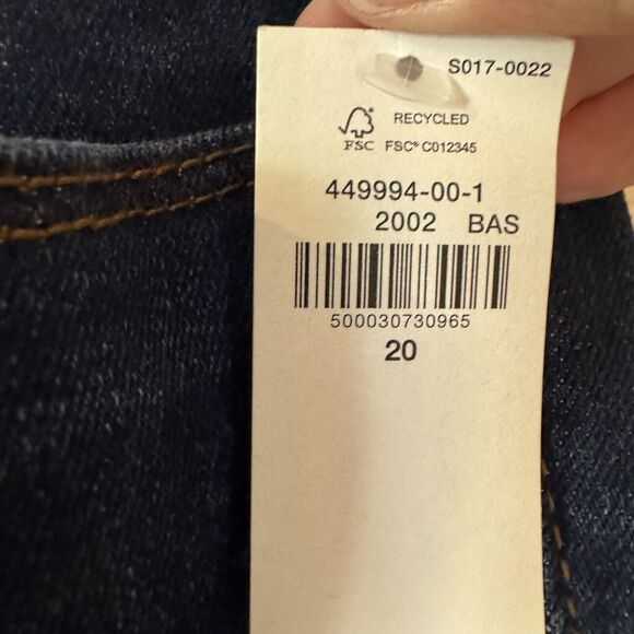 Old Navy Kicker Bootcut Jeans Mid Rise Dark Wash Denim Stretch Size 20 NWT - Picture 6 of 10